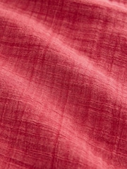 Red Button Down Long Sleeve Doublecloth Blouse - Image 3 of 3