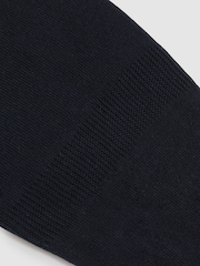 Reiss Navy Rafi Cotton-Blend Loafer Socks - Image 3 of 3