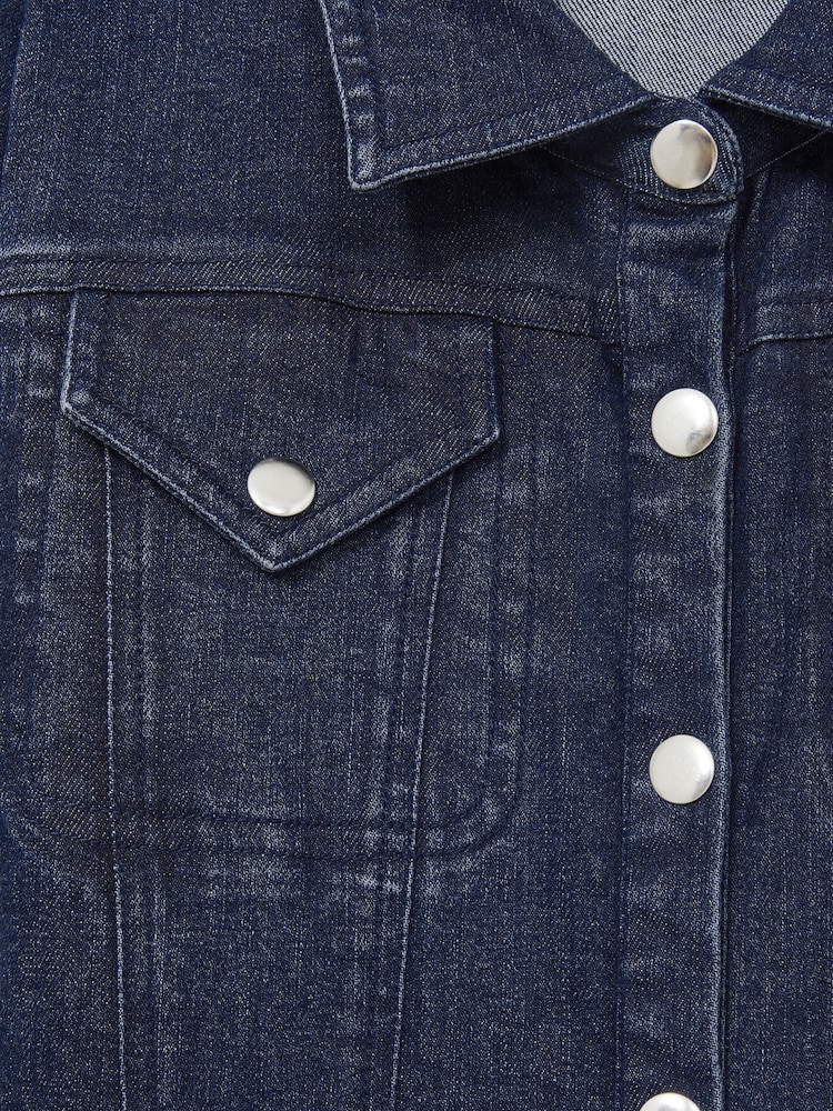 Reiss Blue Mira 13-14 yrs Wide-Leg Denim Jumpsuit - Image 4 of 4
