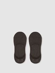 Reiss Chocolate Rafi Cotton-Blend Loafer Socks - Image 1 of 3