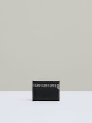 Reiss Grey Multi Fletcher Monogram Canvas Card Holder - Image 1 of 3