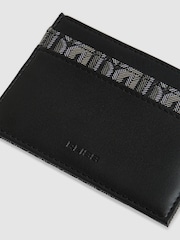 Reiss Grey Multi Fletcher Monogram Canvas Card Holder - Image 3 of 3