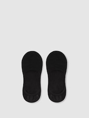 Reiss Black Rafi Cotton-Blend Loafer Socks - Image 1 of 3