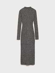 Mango Black Flecked Jersey Dress - Image 5 of 6