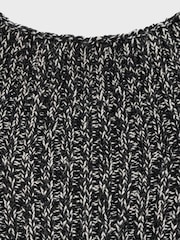 Mango Black Flecked Jersey Dress - Image 6 of 6