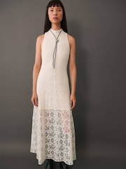 Mango Cream Lace Detail Gown - Image 1 of 7