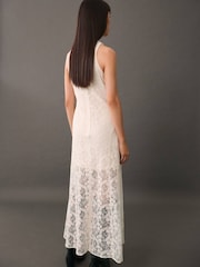 Mango Cream Lace Detail Gown - Image 2 of 7
