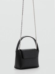 Mango Black Flap chain bag - Image 2 of 4