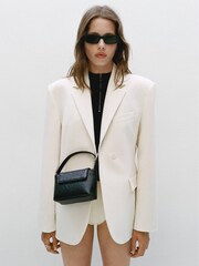 Mango Black Flap chain bag - Image 4 of 4