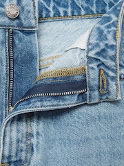 Mango Blue Mom Fit High Waist 100% Cotton Jeans - Image 7 of 7