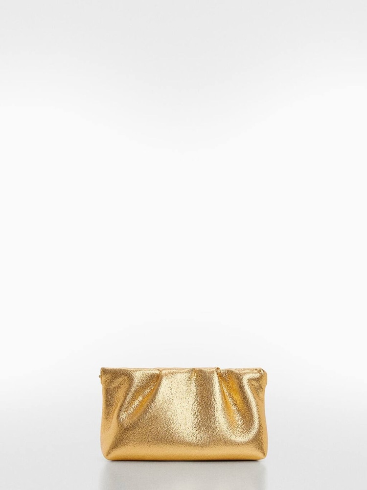 Mango Gold Quilted Chain Bag - Image 1 of 3 Mango Gold Quilted Chain Bag - Image 1 of 3