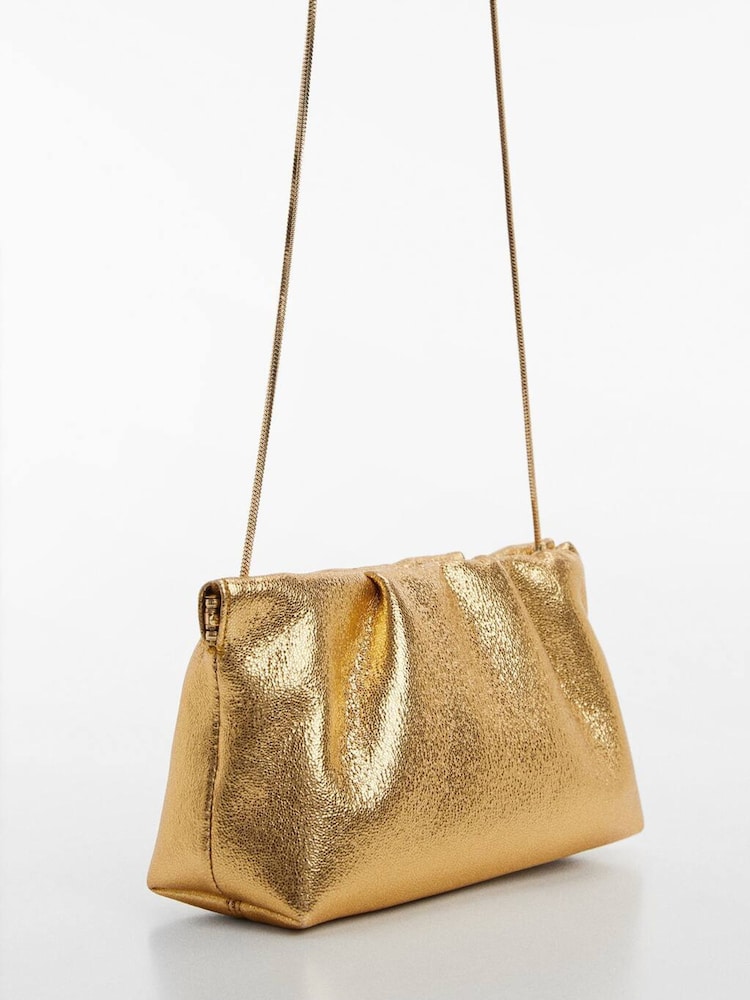 Mango Gold Quilted Chain Bag - Image 2 of 3 Mango Gold Quilted Chain Bag - Image 2 of 3