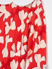Angel & Rocket Red 100% Cotton Delphine Peter Pan Collar Babygrow - Image 7 of 7