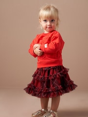 Angel & Rocket Red Angel & Rocket Red Maja Tartan 100% Cotton Skirt - Image 1 of 5