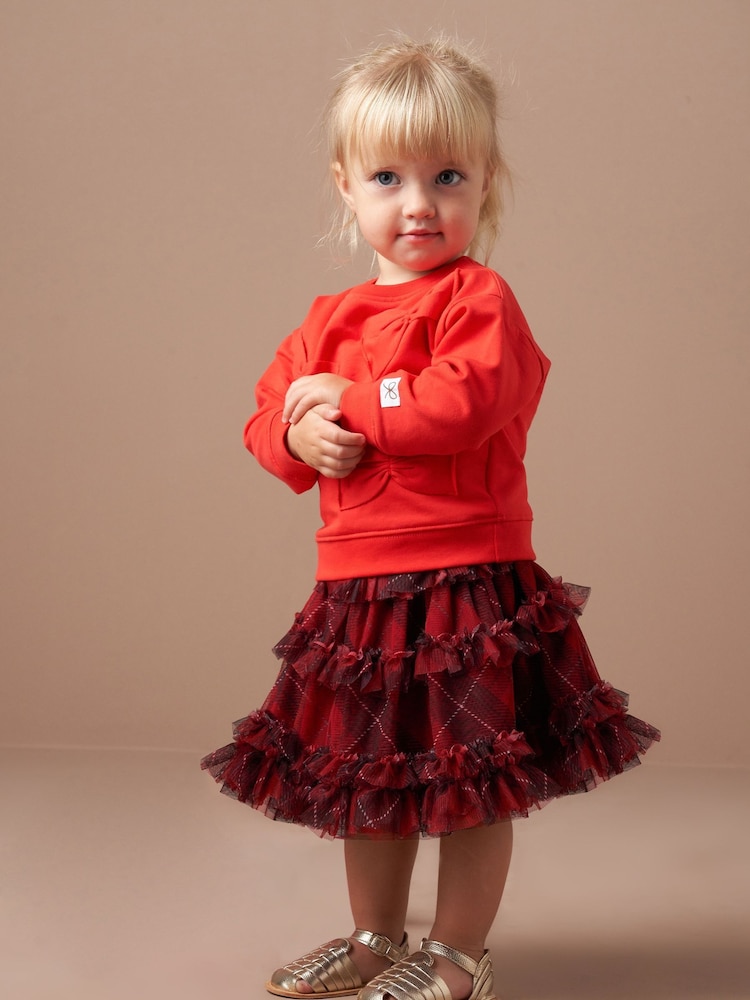 Angel & Rocket Red Angel & Rocket Red Maja Tartan 100% Cotton Skirt - Image 1 of 5