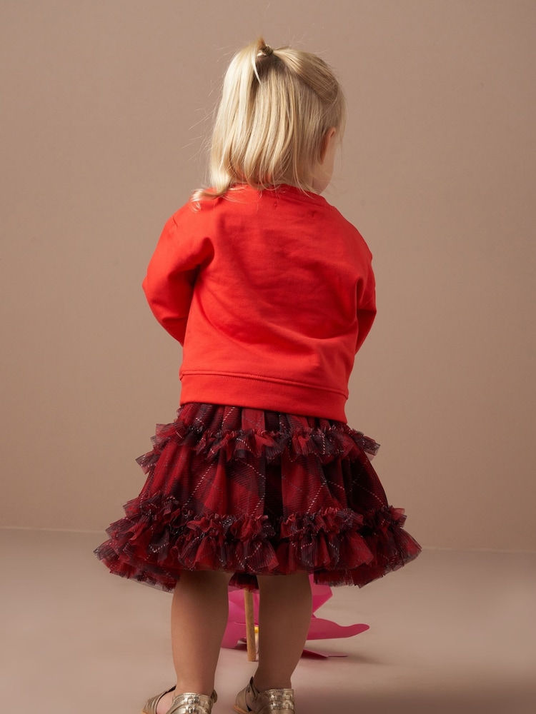 Angel & Rocket Red Angel & Rocket Red Maja Tartan 100% Cotton Skirt - Image 2 of 5