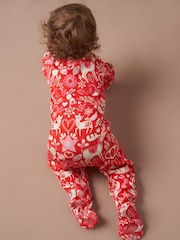 Angel & Rocket Red 100% Cotton Frida Scandi Print Babygrow - Image 3 of 8
