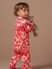 Angel & Rocket Red 100% Cotton Frida Scandi Print Babygrow - Image 4 of 8