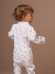 Angel & Rocket White Clemie Frill Heart Babygrow - Image 2 of 6