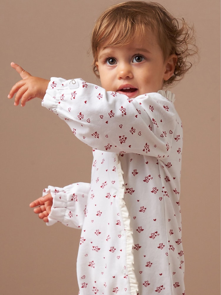 Angel & Rocket Clemie Frill Heart Babygrow - Image 3 of 6