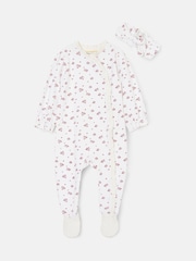 Angel & Rocket White Clemie Frill Heart Babygrow - Image 4 of 6