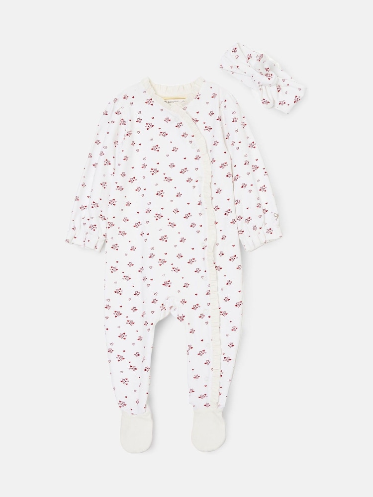 Angel & Rocket Clemie Frill Heart Babygrow - Image 4 of 6