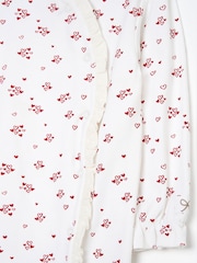 Angel & Rocket White Clemie Frill Heart Babygrow - Image 6 of 6