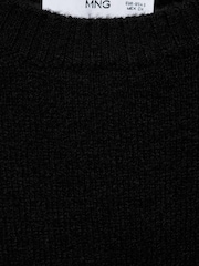 Mango Black Knitted Sweater With Glitter Detail - Image 6 of 6