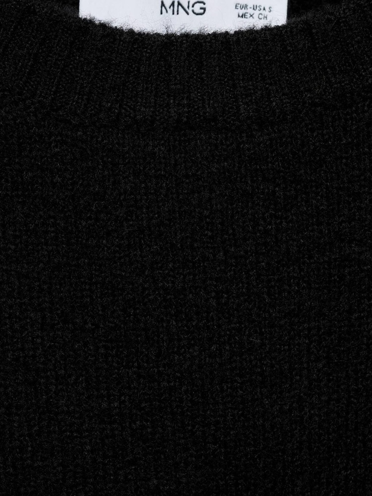 Mango Black Knitted Sweater With Glitter Detail - Image 6 of 6 Mango Black Knitted Sweater With Glitter Detail - Image 6 of 6