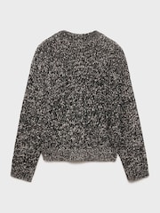 Mango Grey Speckled Long Sleeve Knitted Jumper - Image 5 of 6