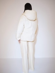 Mango Cream Hooded Quilted Puffer Jacket - Image 3 of 6