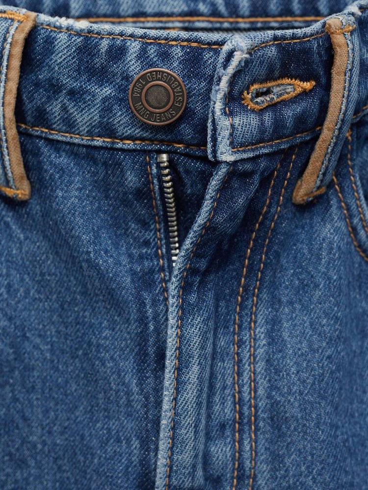Mango Black Bannack 100% Cotton Jeans With Contrast Details - Image 7 of 7