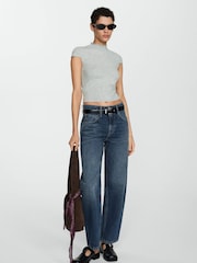 Mango High Rise Barrel-Leg Jeans aus 100% Baumwolle - Bild 1 von 1
