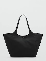 Mango Black Nylon Bag With Double Handles - Image 1 of 4