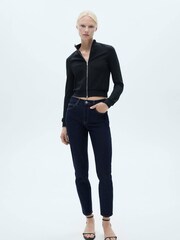 Mango Blue Newmom Comfort High Rise Jeans - Image 1 of 6