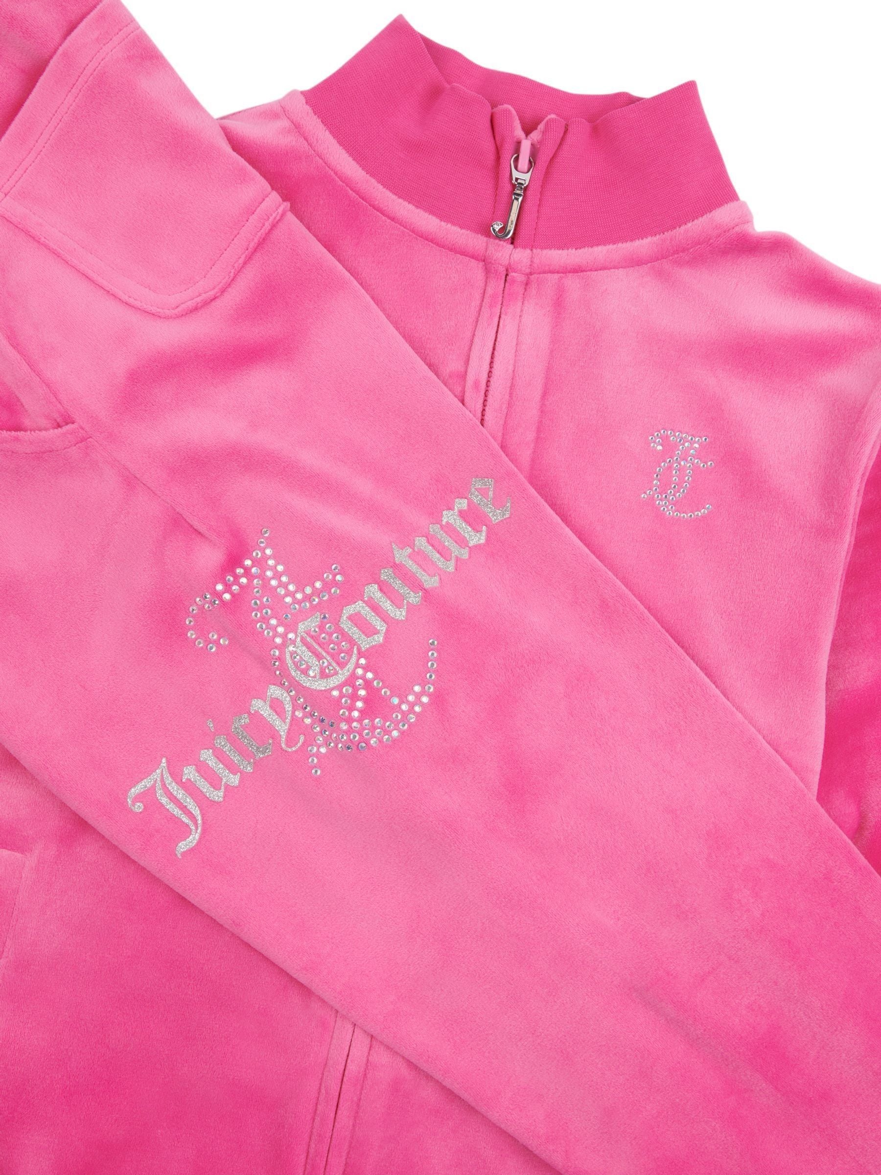 スペシャル特典 Girls Pink Couture Juicy Buy Diamante Slim & Hoodie トップス