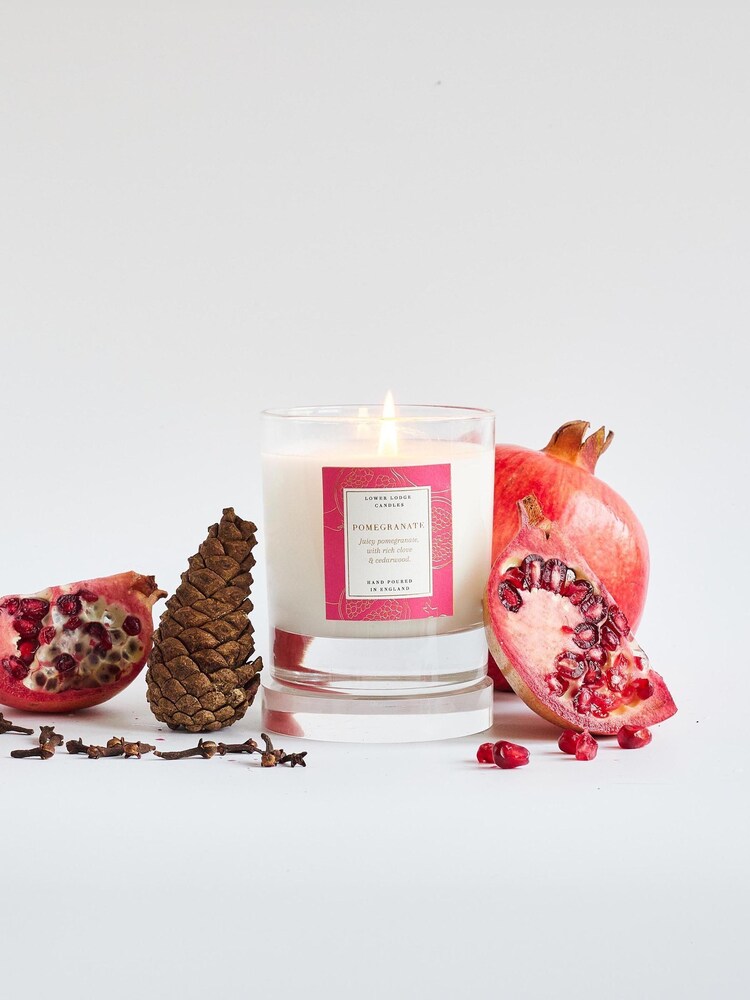 Lower Lodge 1 Wick Oak Hills Pomegranate Candle - Image 2 of 2