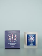 Lower Lodge Frosted Violet and Amber Candle - Image 1 of 3