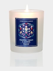 Lower Lodge Frosted Violet and Amber Candle - Image 2 of 3