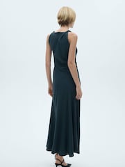 Mango Grey Long Flared Dress - Image 2 of 7