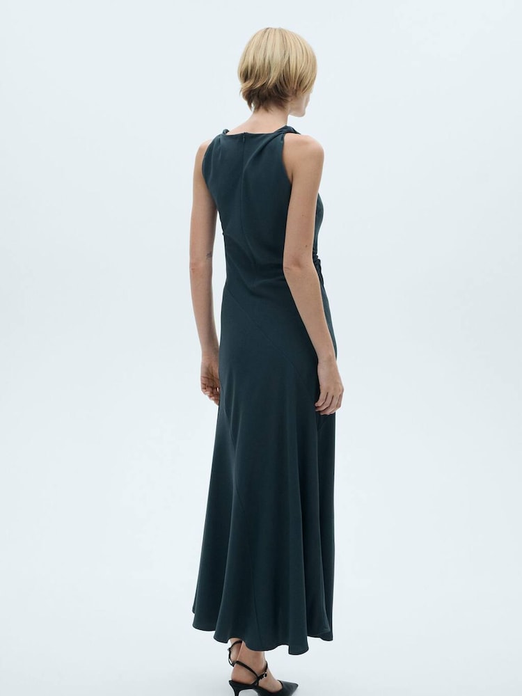 Mango Grey Long Flared Dress - Image 2 of 7