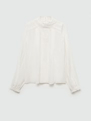 Mango Cream Embroidered Details Blouse - Image 5 of 6
