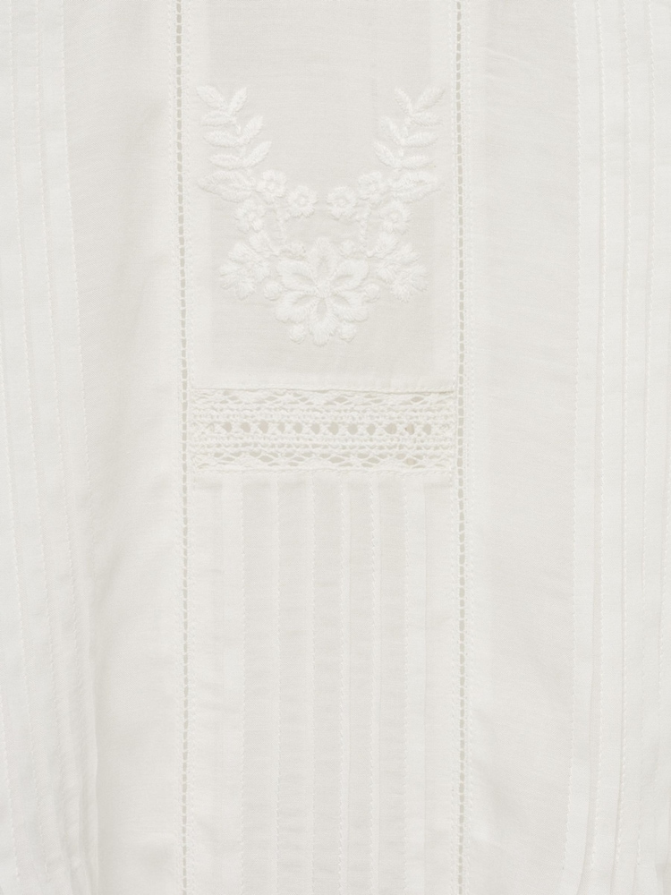 Mango Cream Embroidered Details Blouse - Image 6 of 6