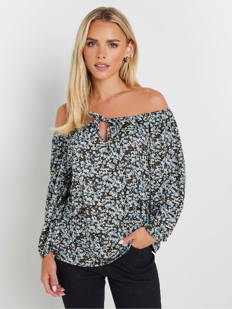 M&Co Petite Ditsy Keyhole Front Top - Bild 2 von 4 M&Co Petite Ditsy Keyhole Front Top - Bild 2 von 4