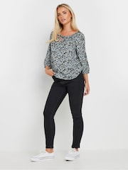 M&Co Petite Ditsy Keyhole Front Top - Bild 3 von 4