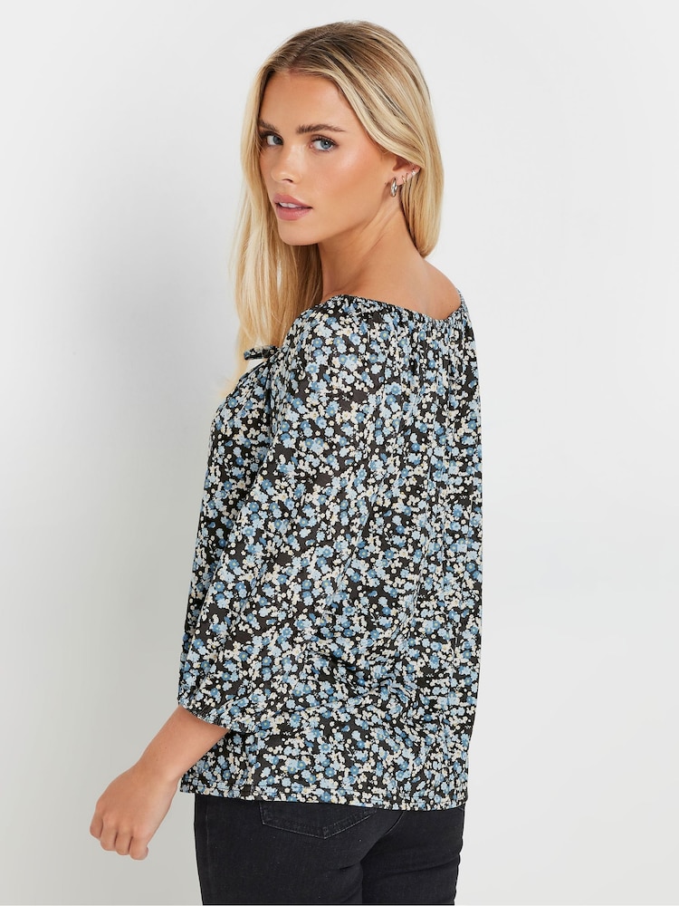 M&Co Petite Ditsy Keyhole Front Top - Bild 4 von 4