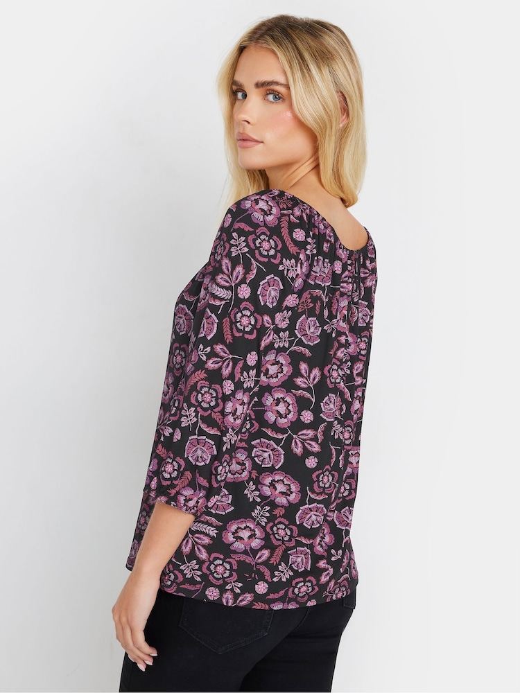 M&Co Petite Ditsy Keyhole Front Top - Bild 2 von 5 M&Co Petite Ditsy Keyhole Front Top - Bild 2 von 5