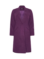 M&Co Purple Petite City Coat - Image 5 of 5