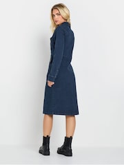 M&Co Petite Mid Wash Zip Through Dress - Imagen 2 de 5