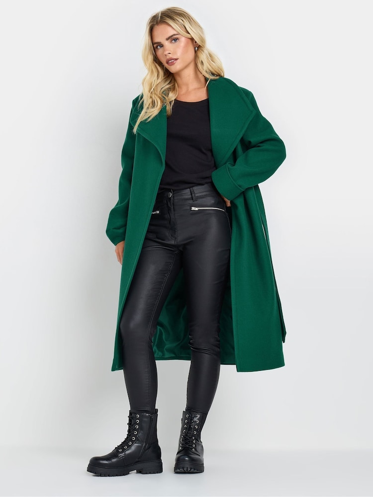 M&Co Petite Tailored Wrap Coat - Bild 2 von 5 M&Co Petite Tailored Wrap Coat - Bild 2 von 5
